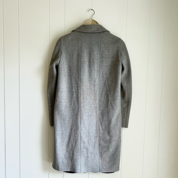 Helmet Lang Long Line Wool Blend Grey Black Zip Front Coat Sz Sm Retails… - Picture 4 of 14
